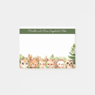 Post-it® Animaux de la Forêt Bébé et Maman