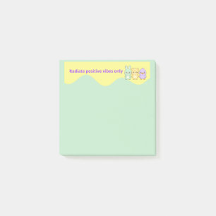 Post-it® Animaux Mignons Kawaii Émettent des Vibes Positive