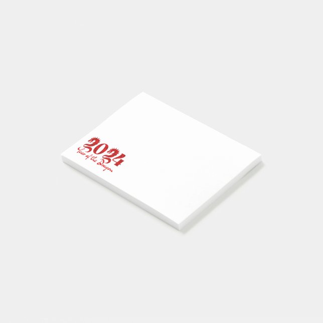 Post-it® Année Du Dragon 2024 Rouge (Incliné)