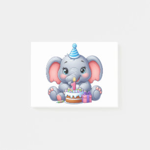 Post-it® Anniversaire 1 an Éléphant Bébé