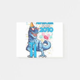 Post-it® Anniversaire de 11 ans Dinosaure Garçon de 11 ans