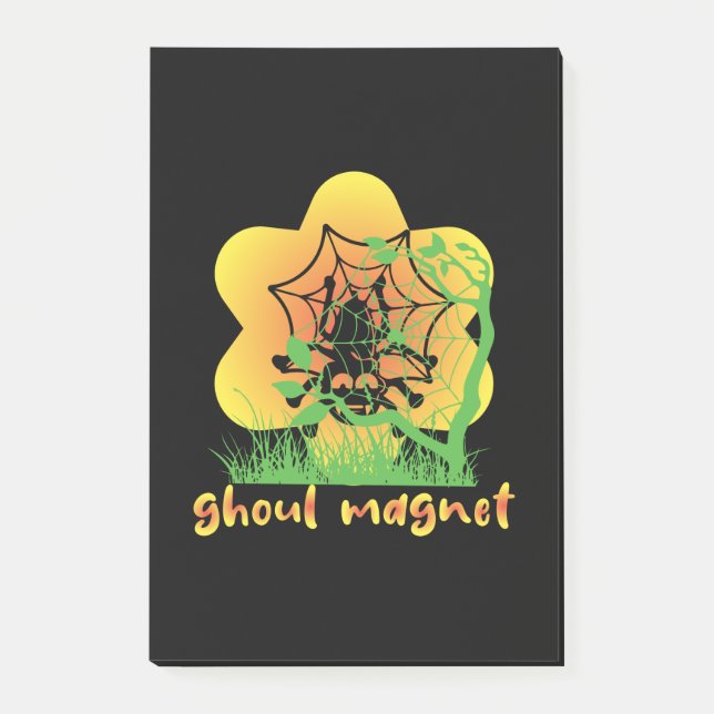 Post-it® Anniversaire de Halloween Ghoul Magnet (Devant)