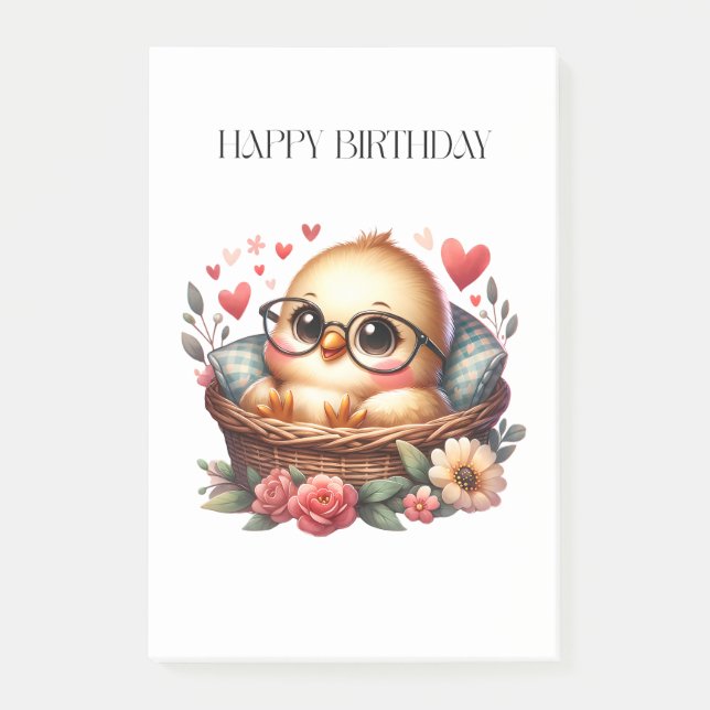 Post-it® Anniversaire de la poule intelligente (Devant)