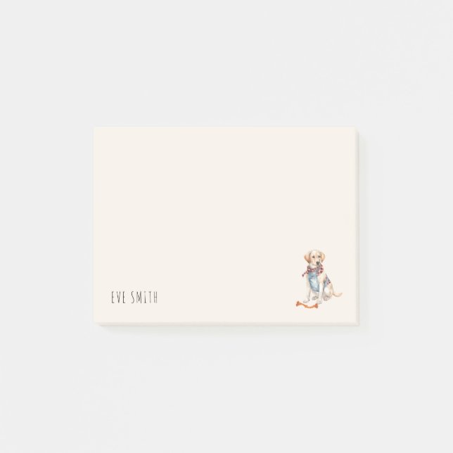Post-it® Anniversaire des amoureux du Labrador Retriever pe (Devant)