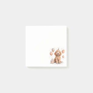 Post-it® Anniversaire Goldendoodle Chien Anniversaire Gâtea