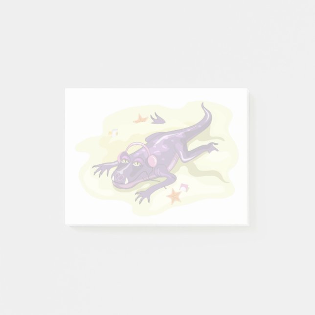 Post-it® Anteosaurus Bain De Soleil Avec Casque. (Devant)