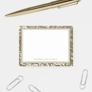Post-it® Antique Parties scintillant Gold Nom de la servant