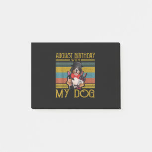Post-it® Août Anniversaire Avec Mon Chien Moutain Bemese 20
