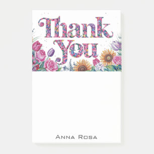 Post-it® *~* AP85 Fleurs de manifeste de gratitude Tulipes