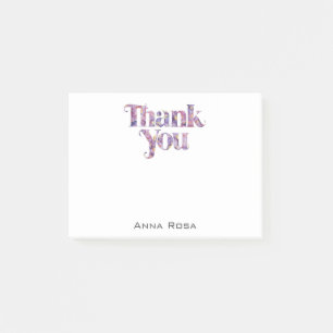 Post-it® *~* AP85 Floral * Manifeste de gratitude du Merci