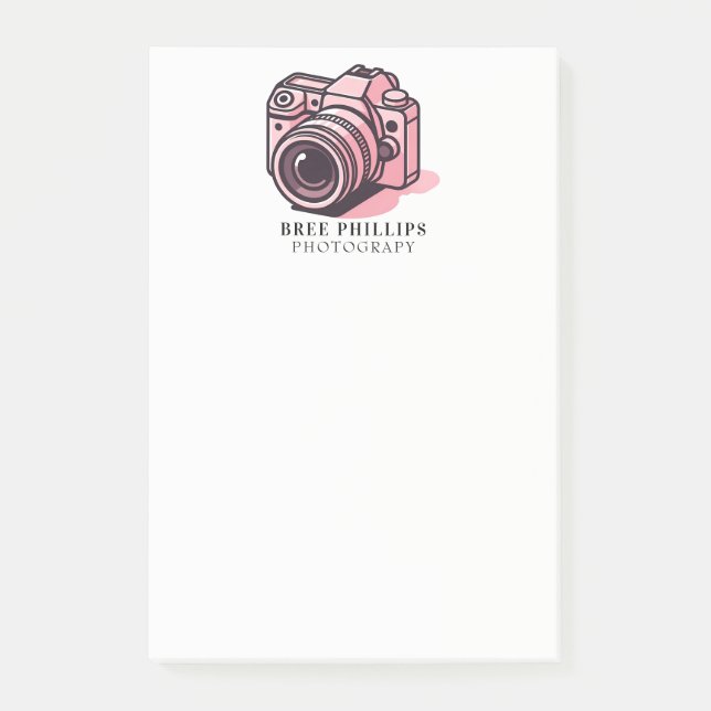 Post-it® Appareil photo numérique reflex tendance rose pers (Devant)