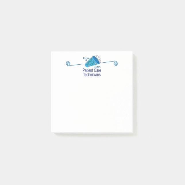 Post-it® Appel aux techniciens en soins aux patients (Devant)
