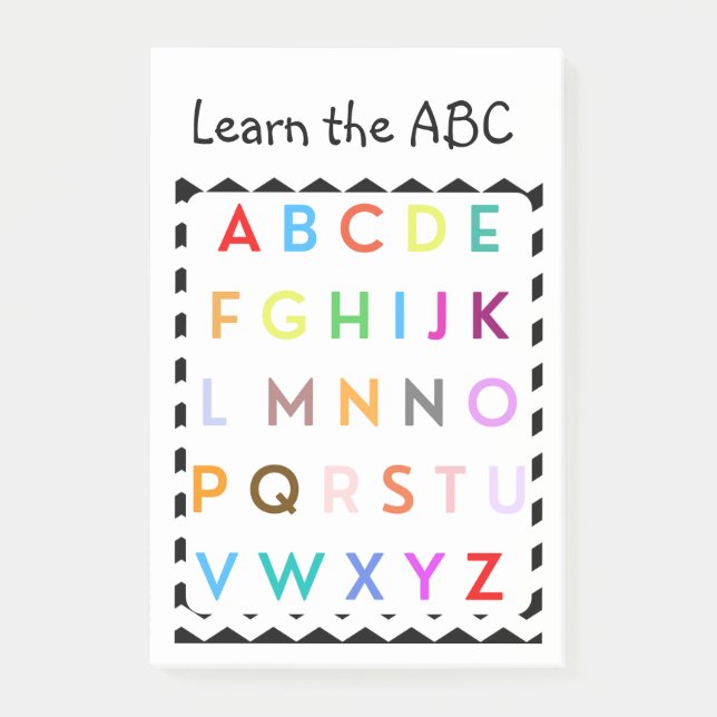Post-it® apprendre l'ABC (Devant)