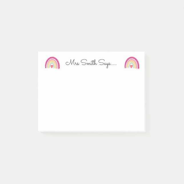 Post-it® Apprentissage mot art pomme. Notes de l'enseignant (Devant)