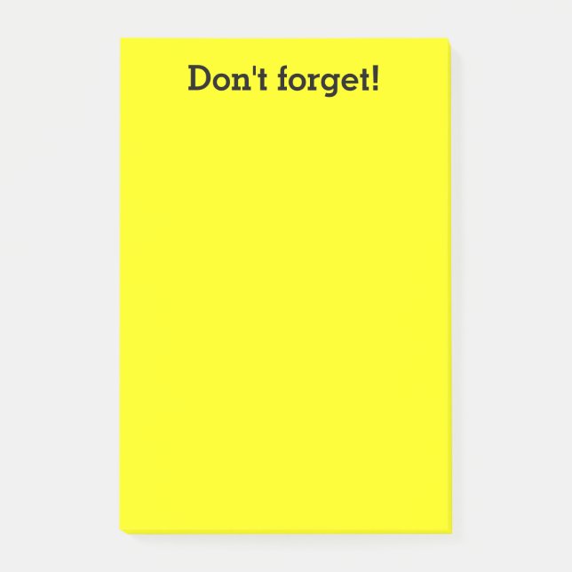 Post-it® Approvisionnements jaunes de bureau de douane des (Devant)