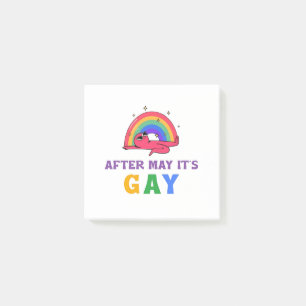 Post-it® Après mai c'est Gay Funny LGBT Pride Mois