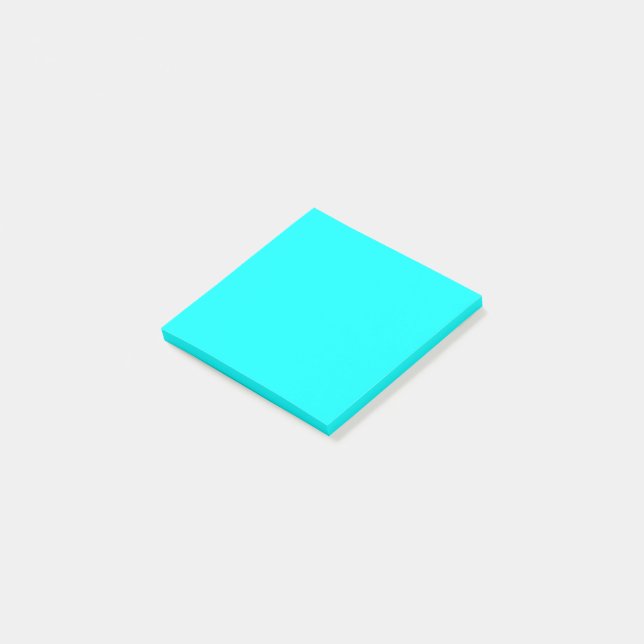 Post-it® Aqua (couleur solide) (Incliné)