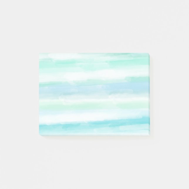 Post-it® Aqua Mint Bleu Aquarelle Blancs (Devant)