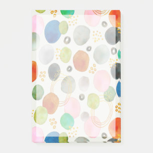 Post-it® Aquarelle Abstraite Pebble Gold Parties scintillan