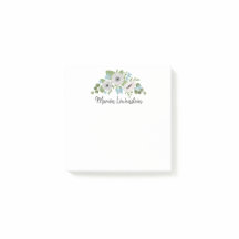 Aquarelle Anémones Bleu Fleurs Whimsical