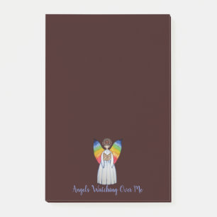 Post-it® Aquarelle Angel Avec Arcs-En-Ciel Lire Un Livre