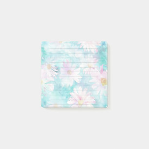 Post-it® Aquarelle Aqua Floral