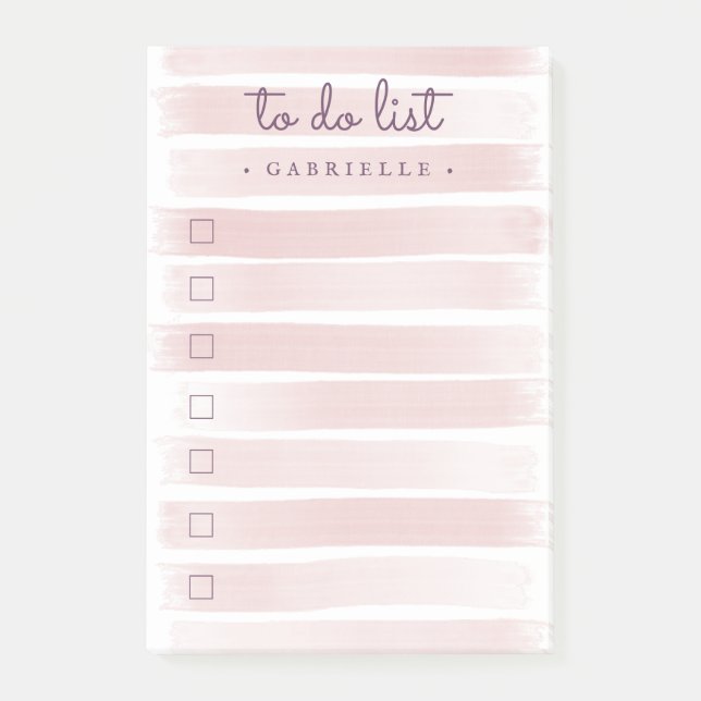 Post-it® Aquarelle Artistique Grattée Peinte À Faire Liste (Devant)