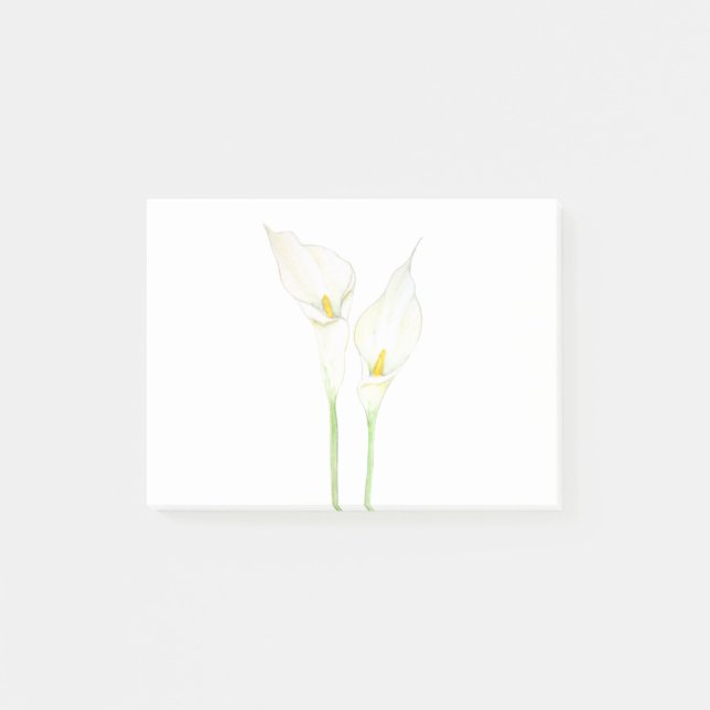 Post-it® Aquarelle blanche calla (Devant)