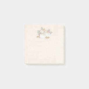 Post-it® Aquarelle blanche et Citrouille or