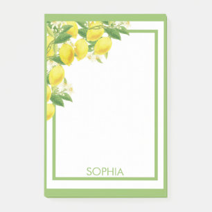 Post-it® Aquarelle Citrons Élégant Citrus tendance