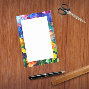 Post-it® Aquarelle colorée éclatante Thème floral