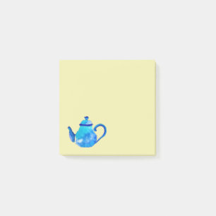 Post-it® Aquarelle couleur bleu teapot