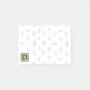 Post-it® Aquarelle Cute Forest Animaux
