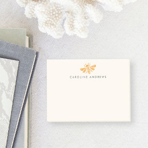 Post-it® Aquarelle d'abeille dorée personnalisée