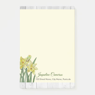 Post-it® Aquarelle Daffodiles Illustration botanique