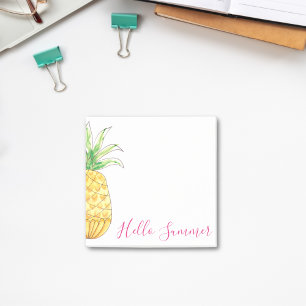 Post-it® Aquarelle d'ananas tropical été