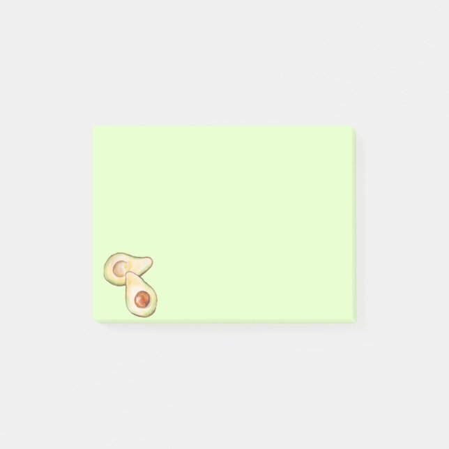Post-it® Aquarelle d'Avocado simple  (Devant)