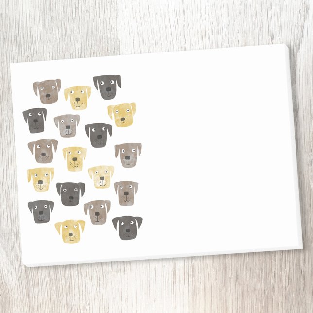 Post-it® Aquarelle de chien de trieuse du Labrador (Labrador Retriever Dog fun Post It notes)