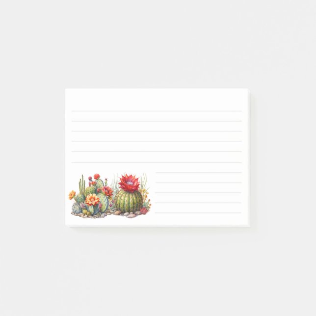 Post-it® Aquarelle de Prickly Cactus (Devant)