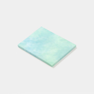 Post-it® Aquarelle de teint bleu de noue de Mint Aqua