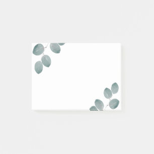 Post-it® Aquarelle Dollar d'argent Feuilles Eucalyptus