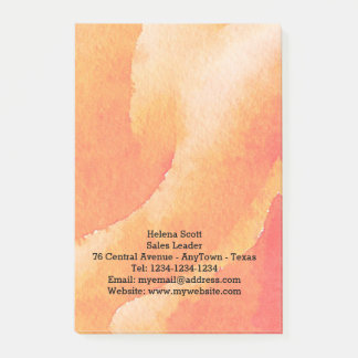 Post-it® Aquarelle Fleur Orange