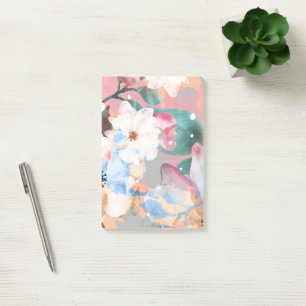 Post-it® Aquarelle Fleurs Abstraites 1