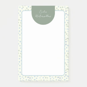 Post-it® Aquarelle grandmillennial à pois personnalisable