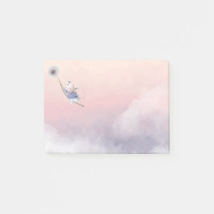 Post-it® Aquarelle Imaginaire mignon Souris Dandelion Flyin