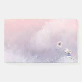 Post-it® Aquarelle Imaginaire mignon Souris Dandelion Flyin