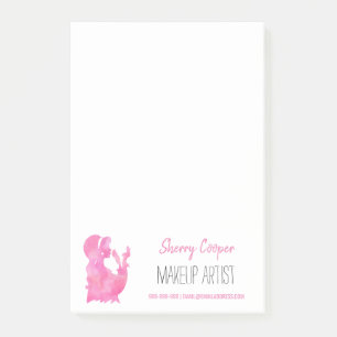 Post-it® Aquarelle maquillage Artiste Salon de beauté Beaut