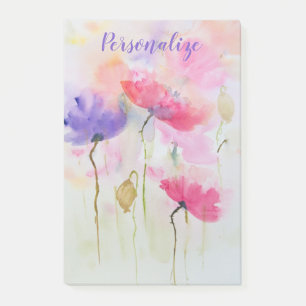 Post-it® Aquarelle Pastel Floral