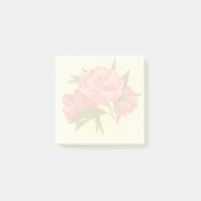 Post-it® Aquarelle Peonies 3x3 (Devant)