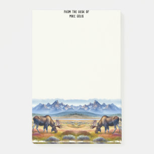 Post-it® Aquarelle personnalisée Bull Moose Notes post-it